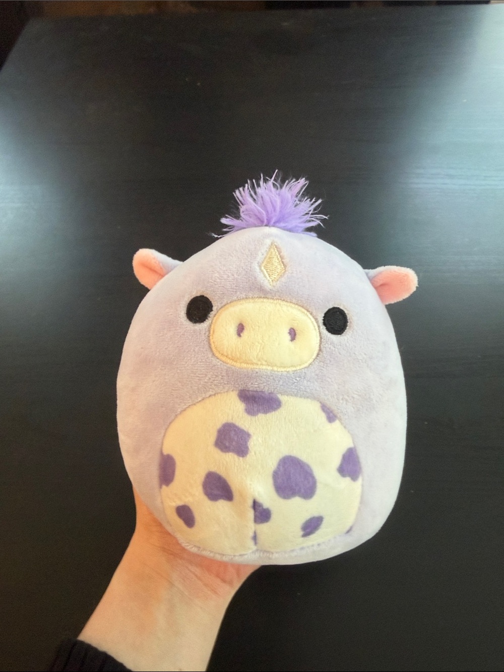 Meadow The Horse Squishmallow Cow Purple Horse Soft Plush Mini 5”